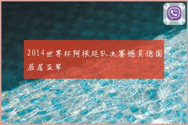 2014世界杯阿根廷队决赛憾负德国屈居亚军